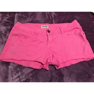 MUDD Pink Denim Shorts